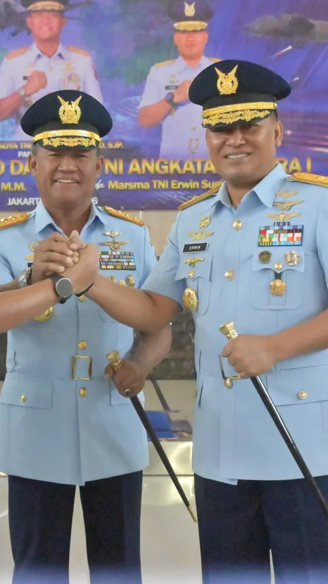 FOTO: Pangkoopsudnas Lantik Marsma TNI Erwin Sugiandi Sebagai Pangkodau I