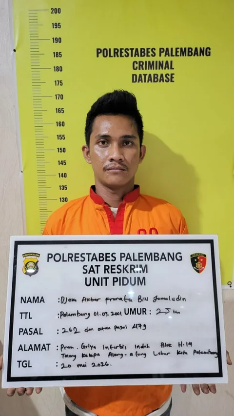 2 dari 6 Begal Sadis di Palembang Ditangkap, Korban Disabet Celurit dengan Brutal lalu Motor Dirampas