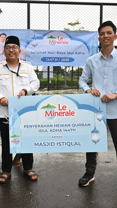 Maknai Idul Adha dengan Aksi Nyata, Le Minerale Salurkan Hewan Kurban ke Masjid Istiqlal