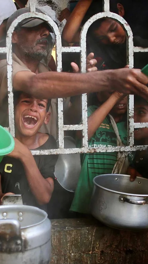 PBB: Kelaparan Makin Meluas dan Parah di Gaza, Keluarga Palestina Hanya Makan Sekali Sehari