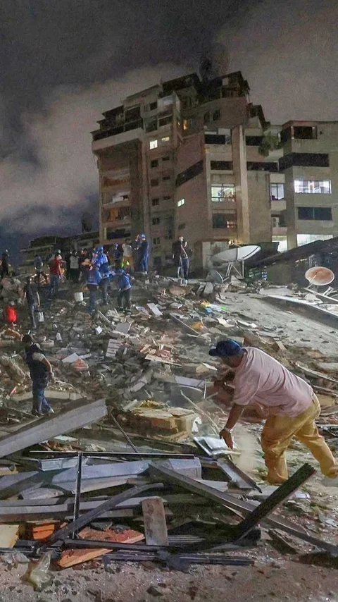 FOTO: Gempa Kembar Dahsyat Guncang Venezuela