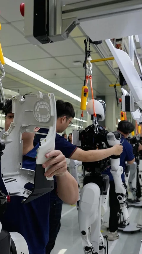 FOTO: Melihat Pabrik Robot Masa Depan di Beijing
