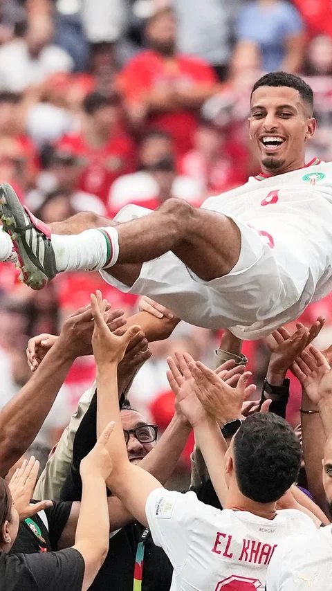 FOTO: Maroko Menang Telak atas Kanada