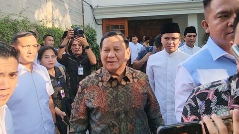 Ditanya Rencana Bertemu Megawati, Prabowo Jawab dengan Senyuman