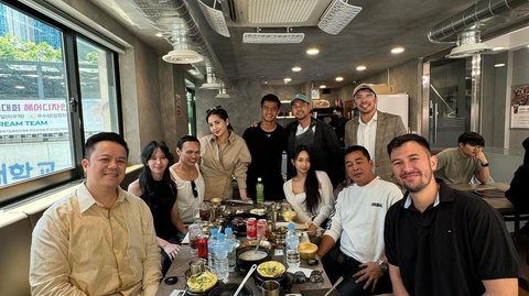 Potret Raffi Ahmad Makan Bareng Dita 'Secret Number' dan Pratama Arhan di Korea Selatan Ramai Disorot