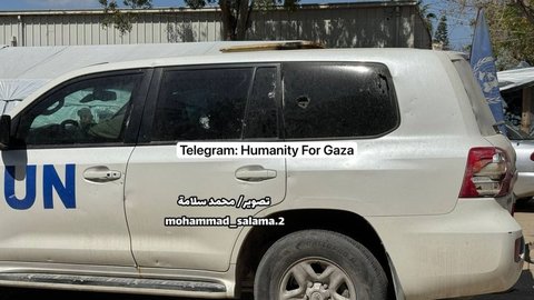 Tentara Israel Tembak Mati Pegawai PBB di Gaza, Konvoi Kendarannya Diberondong Peluru