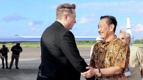 Tiba di Bali, Elon Musk Disambut Luhut