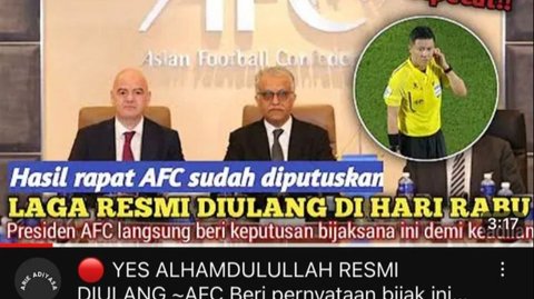 Viral Pertandingan Ulang Timnas Indonesia Lawan Uzbekistan Karena Kecurangan Wasit, Begini Faktanya