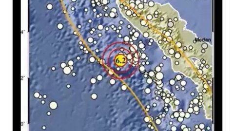 Aceh Diguncang Gempa Magnitudo 6,2