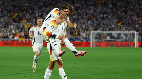 FOTO: Menyala! Jerman Gilas Skotlandia 5-1 di Euro 2024: Ini Gol-Gol Indahnya