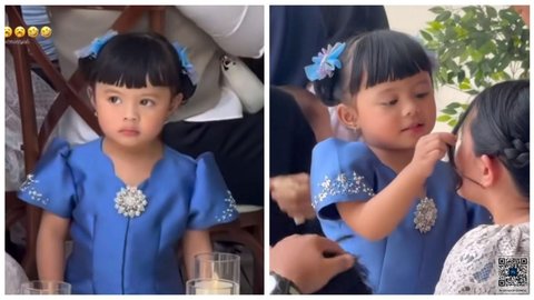 Potret Cantik Menggemaskan Ameena di Acara Lamaran Thariq Halilintar & Aaliyah Massaid, Pakai Baju Serba Biru