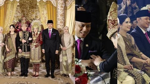 Agus Yudhoyono Dipercaya Jadi Saksi, Berikut Potret Cantik Annisa Pohan Hadiri Pernikahan Beby Tsabina-Rizky Natakusumah