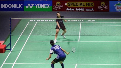 FOTO: Hasil Indonesia Open 2024: Gregoria Mariska Tumbangkan Putri KW