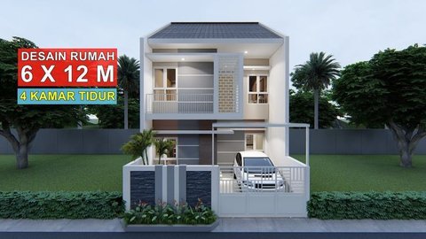 7 Desain Rumah Minimalis 2 Lantai Ukuran 6x12 yang Simple tapi Elegan