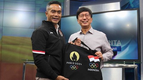 FOTO: CdM Kontingen Indonesia untuk Olimpiade Paris 2024 Kunjungi SCTV Tower