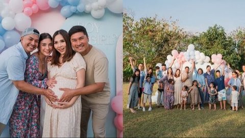Potret Gender Reveal Kakak Glenn Alinskie di Bali, Seru Bangey ada Roket Asap Berkilau