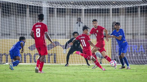 FOTO: Garangnya Pemain Timnas Indonesia U-20 Mengoyak Pertahanan Maladewa Tanpa Ampun sebelum Pesta Gol di Kualifikasi Piala Asia U-20 2025