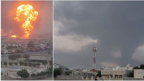 FOTO: Penampakan Kota Pelabuhan di Yaman Membara Dibombardir Israel, Korban Tewas Berjatuhan