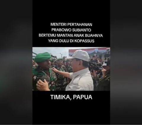 Prabowo pun lantas memberikan pesan penting kepada prajurit mantan anak buahnya tersebut. 