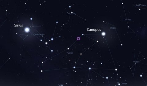 2. Canopus – Alfa Carinae