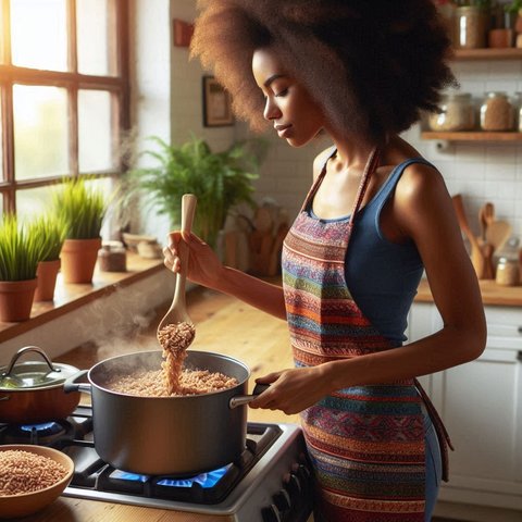 4 Cara Sederhana Memasak Nasi Merah Jadi Lebih Pulen dan Tidak Keras, Fokusnya di Proses Perendaman