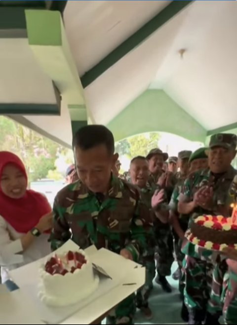 Prajurit TNI Berantem Banting-banting Piring, Ternyata Kejutan buat Komandan Lagi Ultah