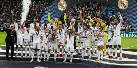 Selamat! Real Madrid Raih Gelar Piala Super Eropa 2024