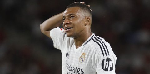 Kylian Mbappe tidak berhasil mencetak gol dalam penampilannya yang pertama di Santiago Bernabeu.