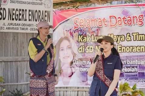 7 Foto Luna Maya dan Maxime Bouttier di Kupang, Lakukan Aksi Sosial Bareng Kekasih hingga Ramai Dipuji