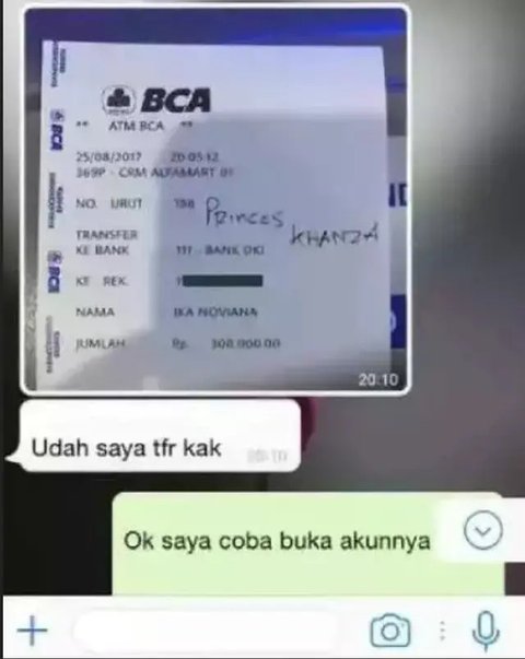 Foto Bukti Transfer Tulis Tangan Bikin Geleng-Geleng Kepala, Usaha Penipuan Gagal