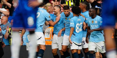 Man City tampil mengesankan: 3 pertandingan, 3 kemenangan, 9 gol, dengan 7 gol dicetak oleh Erling Haaland.