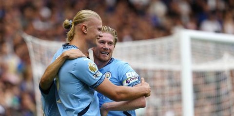 Man City tampil mengesankan: 3 pertandingan, 3 kemenangan, 9 gol, dengan 7 gol dicetak oleh Erling Haaland.