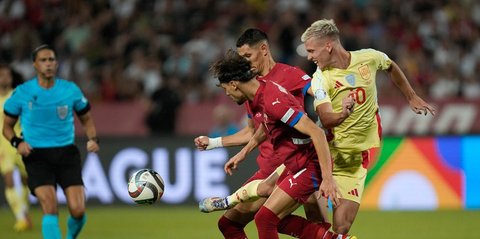 Pertandingan antara Serbia dan Spanyol berakhir imbang dengan skor 0-0.