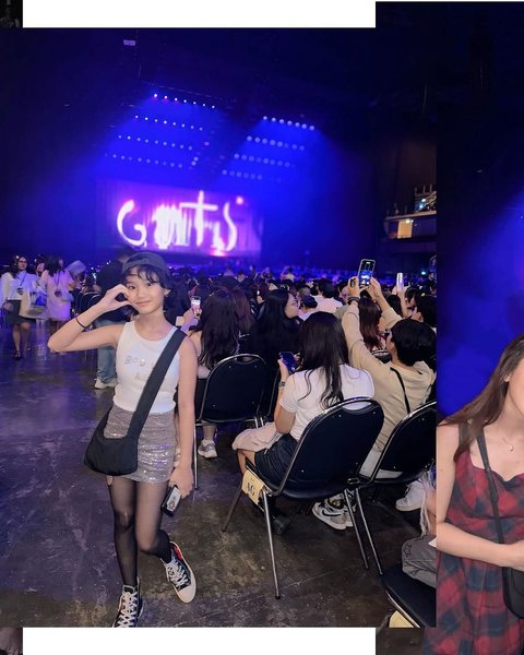 8 Foto Bilqis, Putri Ayu Ting Ting, Saat Menyaksikan Konser Olivia Rodrigo, Gaya Berpakaiannya yang Stylish Mendapat Banyak Pujian