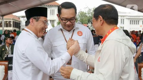 FOTO: Momen Cagub-Cawagub Jakarta Deklarasi Kampanye Damai, Janji Tak Gunakan Hoaks hingga Politik Uang