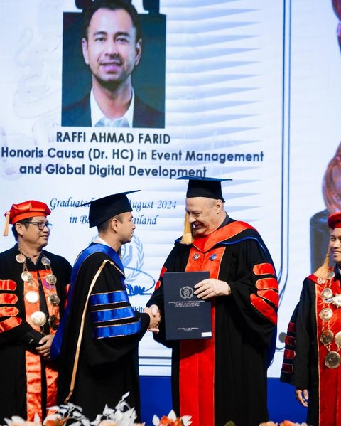 Raffi Ahmad Terima Gelar Doktor Honoris Causa, Ternyata Begini Penampakan UIPM Thailand