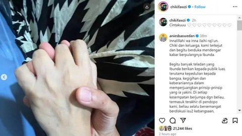 Innalillahi Wainnailaihi Rojiun, Anies Baswedan Berduka Atas Kepergian Marissa Haque