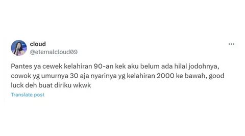 Cuitan Kocak Netizen yang Lahir Tahun 90-an ini Bikin Senyum-senyum Sendiri