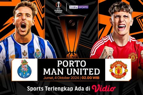 Link Live Streaming FC Porto Vs Manchester United