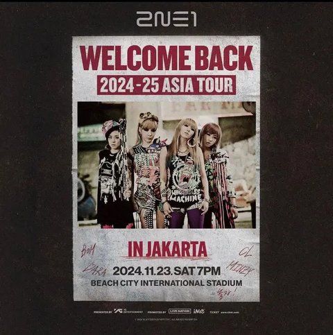 Jangan Sampai Kehabisan, Tiket Konser 2NE1 Bulan November Dibuka Hari! Cek Harganya di Sini