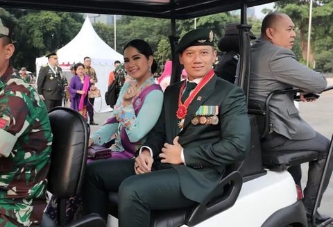 Potret Cantik dan Memesona Annisa Pohan Mengenakan Kebaya di Perayaan HUT TNI ke-79 Didampingi Suami