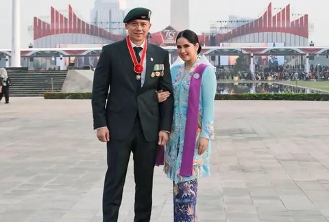 Potret Cantik dan Memesona Annisa Pohan Mengenakan Kebaya di Perayaan HUT TNI ke-79 Didampingi Suami