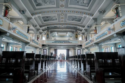 Kisah di Balik Keindahan Gereja Katolik Mirip Kuil Hindu di Medan, Jalan Masuknya Mirip Orang Sujud