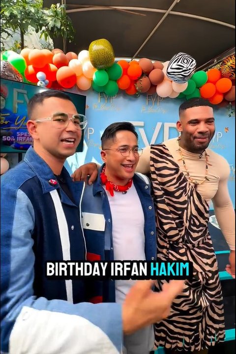 Potret Kejutan Perayaan Ultah Irfan Hakim Ke-49 Berlangsung Meriah, Dapat Kado Istimewa dari Raffi Ahmad