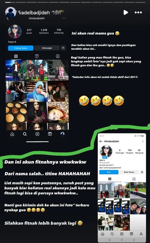 Vadel Badjideh Berikan Klarifikasi Isu yang Beredar, Ibunya Dituduh Ancam Lolly & Nikita Mirzani 'Silakan Fitnah Lebih Banyak Lagi'