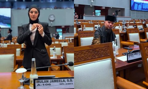 Bikin Baper, 7 Momen Romantis Mulan Jameela dan Ahmad Dhani saat Hadiri Sidang Paripurna DPR