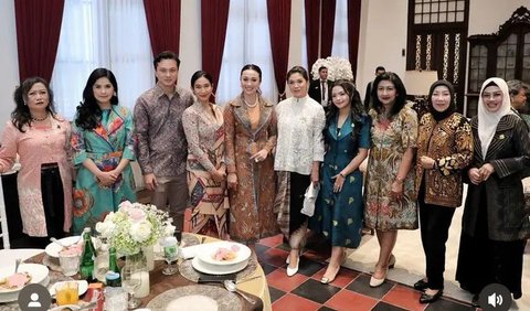 6 Gaya Formal Istri-Istri Menteri saat Kunjungan ke Museum Nasional, Annisa Pohan dan Niena Kirana Kompak Pakai Dress hijau