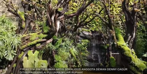 8 Potret Megahnya Paludarium Raksasa di Rumah Denny Cagur, Harganya Ditaksir Miliaran Rupiah