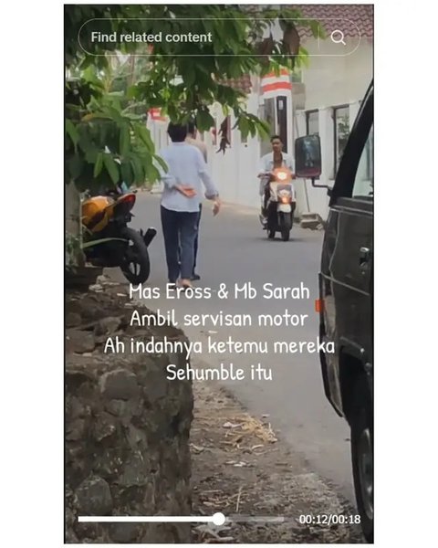 Viral di Media Sosial, 6 Momen Kesederhanaan Erros Candra SO7 Ajak Istri Jalan Kaki Ambil Servisan Motor