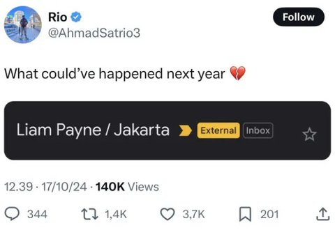 Meninggal Dunia di Usia 31, Liam Payne Ternyata Dijadwalkan Bakal Konser di Jakarta Tahun 2025